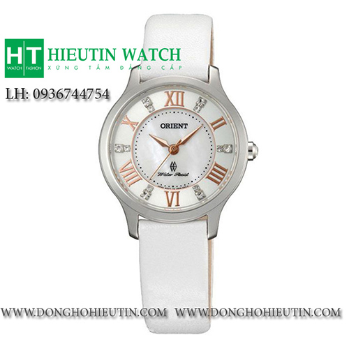 Đồng hồ dây da nữ Orient FUB9B005W0
